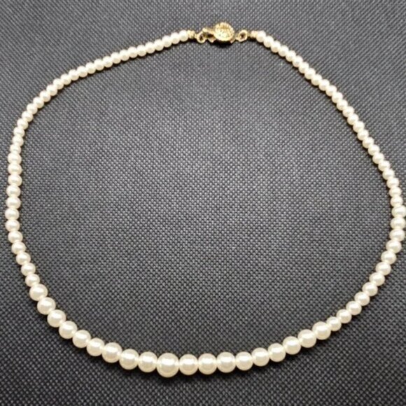 Faux Pearl Strand Necklace and Pearl Stud Earrings - Picture 4 of 6